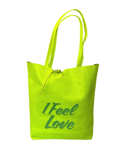 Vibrant Inspiration Tote in Neon Yellow