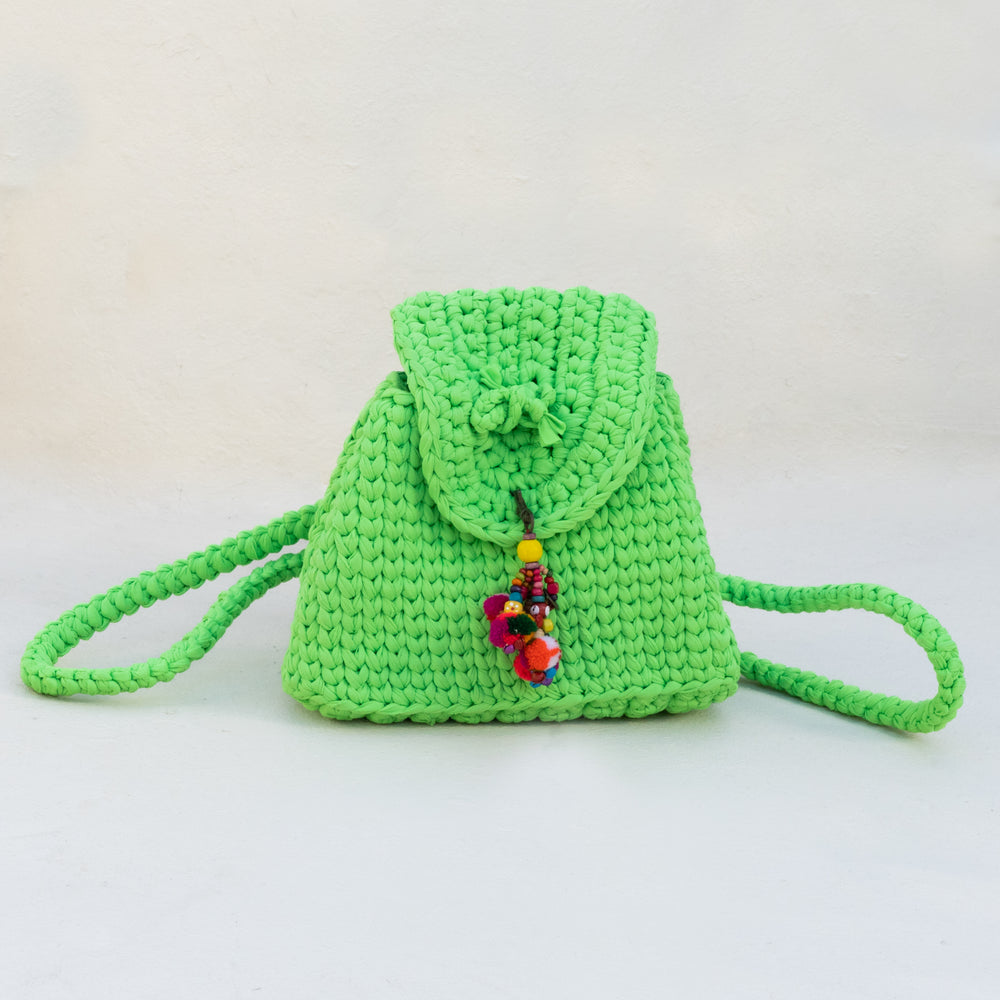 Crochet Backpack neon